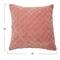 Hello Honey® 20'' Pink Square Quilted Velvet Pillow Cover